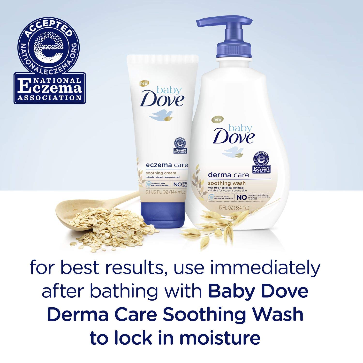 Baby Dove Soothing-Cream To Soothe Delicate Baby Skin Eczema Care No Artificial Perfume or Color, Paraben Free, Phthalate Free 5.1 oz - Image 6